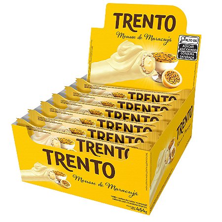 Trento Wafer Mousse De Maracujá Display Com 16un
