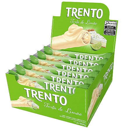 Trento Wafer Torta De Limão Display Com 16un