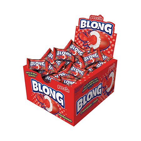 Chiclete Blong Morango 200g