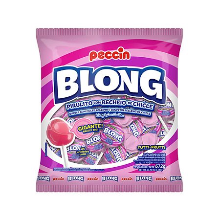 Pirulito Blong Gigante Tutti-Frutti 672g/24un