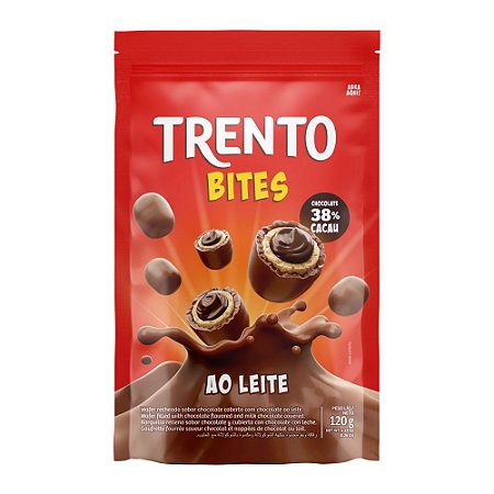 Trento Wafer Bites Ao Leite Stand Up Pouch 120g