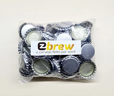 KIT TAMPINHA ROLHA METÁLICA 26MM 50 UNIDADES EZBREW