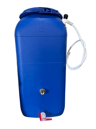 Fermentador 60 Litros Tipo Bombona Azul  com Poço Térmico EZbrew