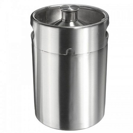 Growler (Barril) em Inox 5 Litros com Tampa