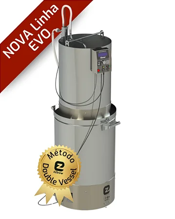 PANELA AUTOMATIZADA 30 A 85L DOUBLE VESSEL EZBREW K100 EVO INOX 304L