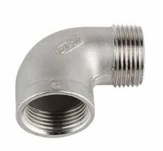 Cotovelo 90° Macho/Femea Inox 304 Rosca 1/2" BSP EZbrew