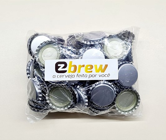 Kit Tampinha Rolha Metálica 26mm 100 Unidades EZbrew