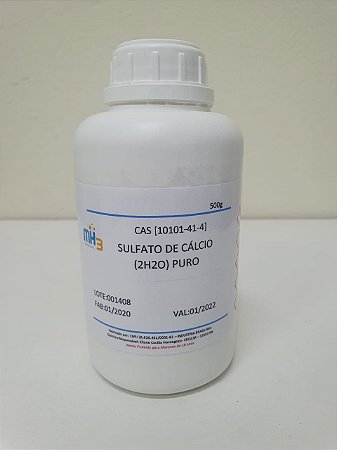 Sulfato de Cálcio Puro (CaSO4 + 2H2O) EZbrew
