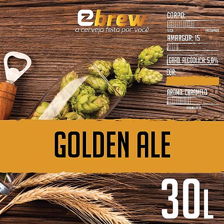 Kit Receita Golden Ale 20, 30 ou 50 litros EZbrew