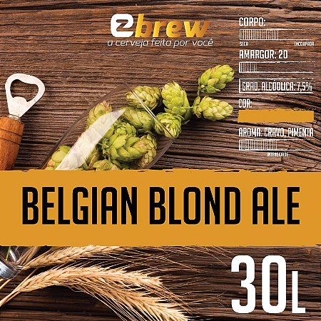 Kit Receita Belgian Blond Ale 20, 30 ou 50 litros EZbrew