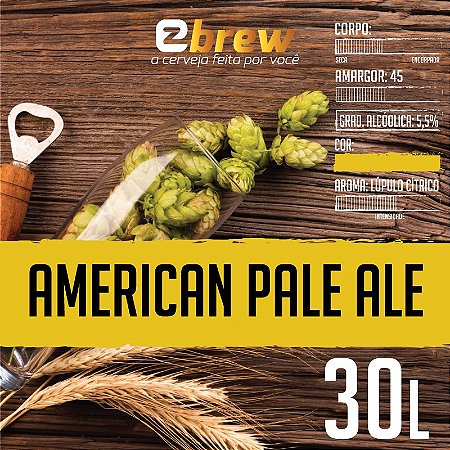 Kit Receita American Pale Ale 20, 30 ou 50 litros EZbrew