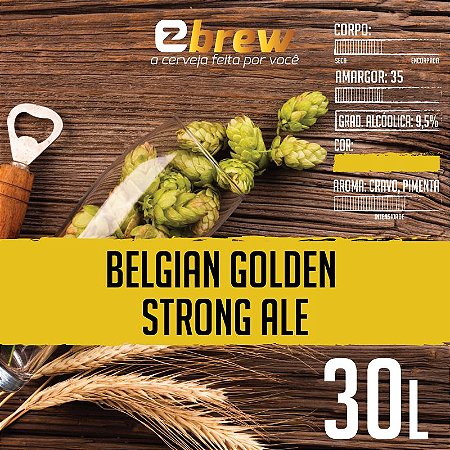 Kit Receita Belgian Golden Strong Ale, 20, 30, 50 litros EZbrew