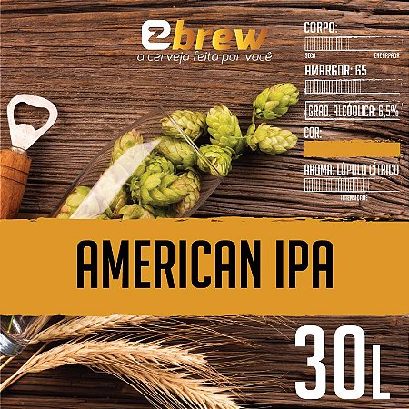 Kit Receita American IPA para 20, 30 ou 50 litros EZbrew