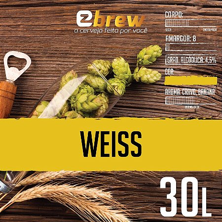 Kit Receita Weissbier 20, 30 ou 50 litros EZbrew