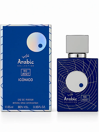 Perfume Árabe Masculino Icônico Arabic Collection A027 - 25ml (Ref. Olfativa: Club de Nuit Blue Iconic Armaf)
