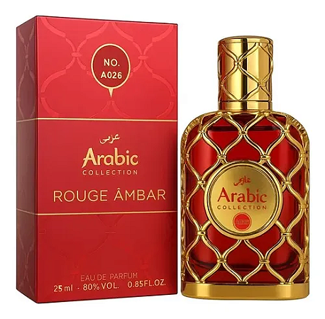 Perfume Arabic Rouge Âmbar A026 - Unissex 25ml