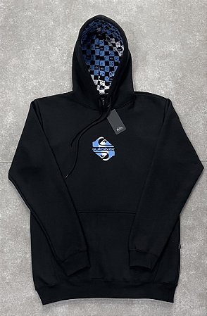 Moletom Quiksilver Preto det Azul