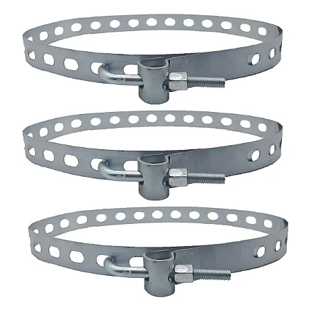 Cinta Abraçadeira De Poste Parafuso Bap 3 1200mm - Kit 3 unidades