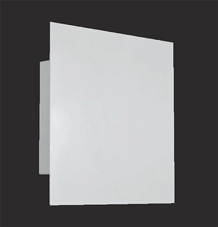 Arandela Painel Quadrada Alumínio Aço Branco 6x17cm Golden Art 1x G9 Halopin Bivolt P740 Quartos e Entradas LSB
