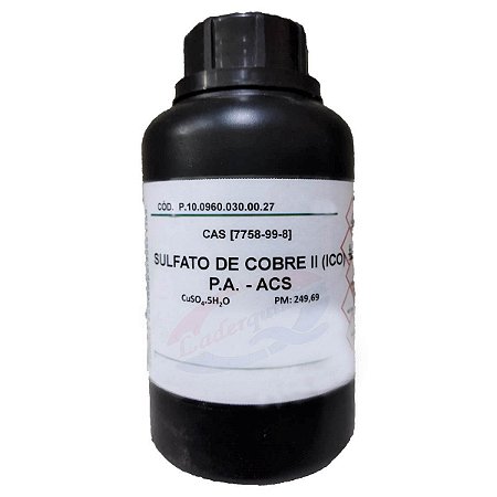 Sulfato de Cobre II (ICO) (5H2O) PA ACS 500g Dinâmica