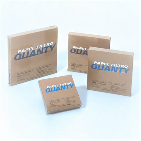 Papel de Filtro Quantitativo Quanty 12,5cm Faixa Branca Cx C/ 100 Folhas J. Prolab
