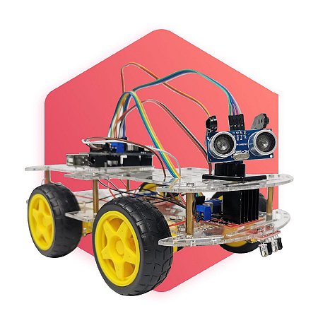 Robô Carrinho Inteligente com arduino Kit CTEAM
