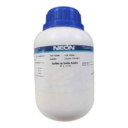 Sulfito de Sódio Anidro PA ACS 500g Neon