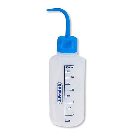 Pisseta Graduada Com Bico Curvo Cap. 500Ml - Laderquimica