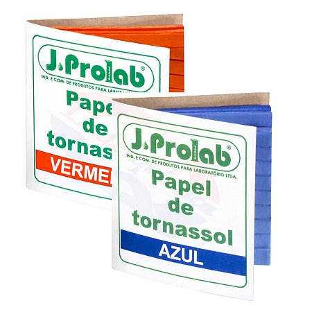 Papel Tornassol Azul e Vermelho C/100 Tiras Cada