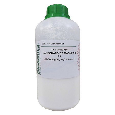 Carbonato De Magnésio PA 250g (Hidrocarbonato) Dinâmica