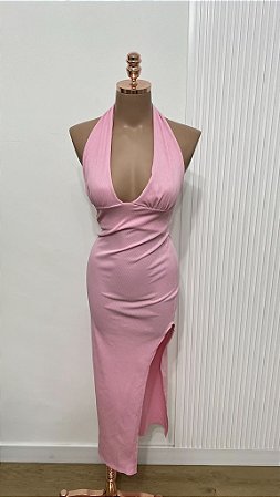 Vestido Rosa Fenda