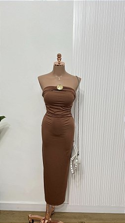 Vestido Tomara Marrom