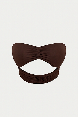 Top Tomara Que Caia Marrom