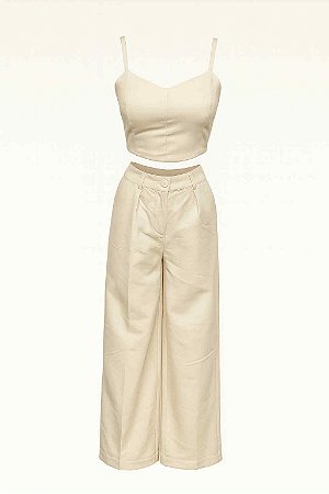 conjunto alfaiataria top com calça