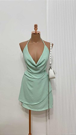 Macaquinho Mint Drapeado