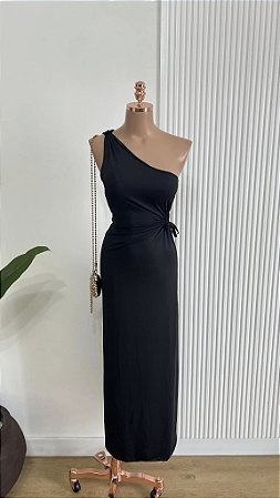 Vestido Preto Um Ombro Só