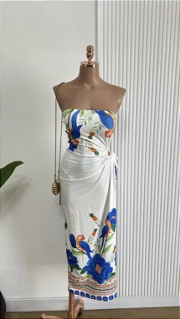 Vestido Estampado Tomara que Caia Tropical
