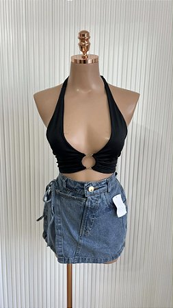 Top Preto Argola