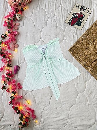 Blusa listra verde