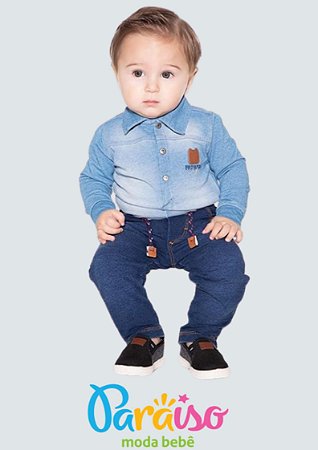 Doce Ceu Body Jeans Infantil Masculino Paraiso Doce Ceu Moda Infantil Roupas Para Meninos Meninas E Bebe