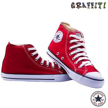 all star cano alto vermelho 34