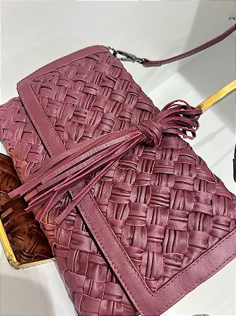 Bolsa Clutch Tresse Couro Vestuario