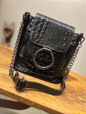 Bolsa Couro Croco