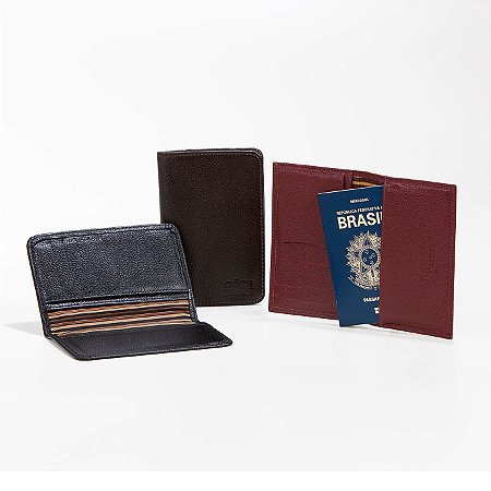 Porta Passaporte em Couro