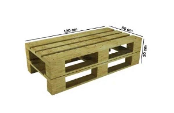 Locação Banco Sem Encosto Pallet Madeira 120x60x30 cm - Pallet SP