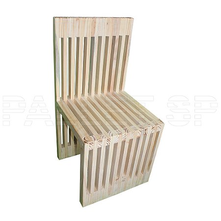 Cadeira de Jantar Madeira Maciça 90x40x45 Cm - Pallet SP