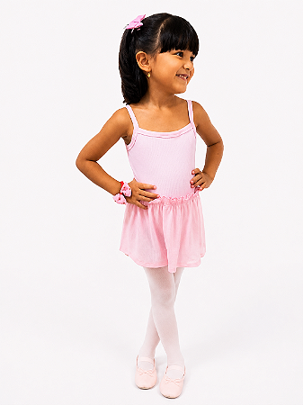 Collant Ballet infantil Algodão com Sainha 🌸