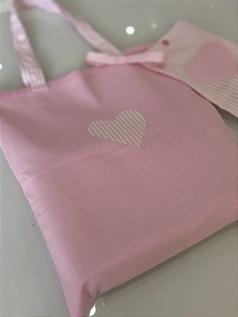 Bolsa Rosa Bag Coração