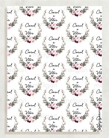 Papel Crepom Casamento 09 - 30 unid