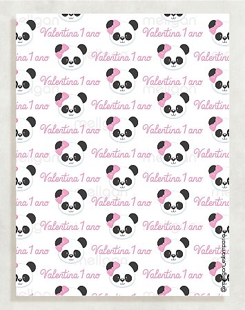 Papel Crepom Infantil 12 - Panda - 30 unid